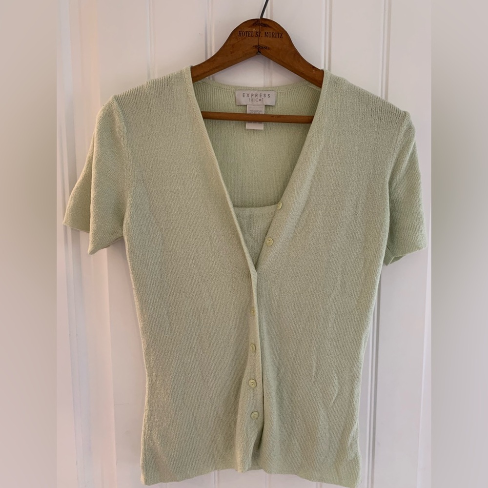 Express Tricot Tank and Shirt sleeve Shell set